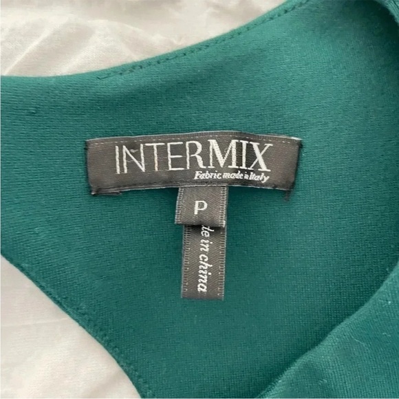 Intermix green black colorblock midi dress - Picture 6 of 9